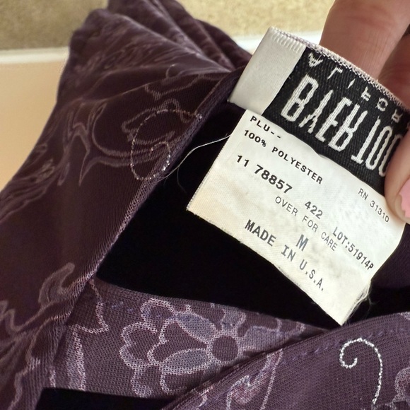 Amy Byer Vintage 90s purple  floral maxi dress size M pheobe from friends - Picture 5 of 8